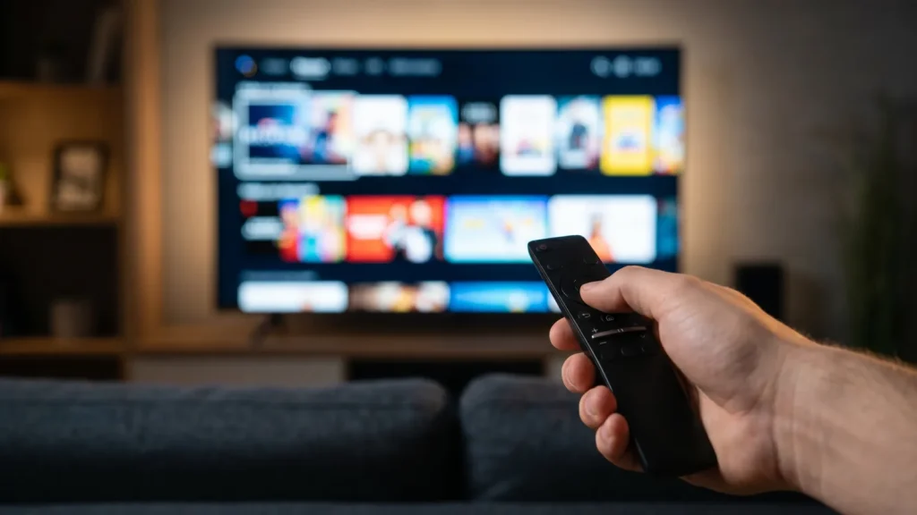 Choix d une série sur une plateforme SVOD avec une télécommande